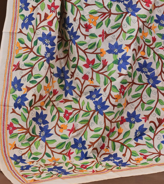 Pure Silk Kantha Dupatta