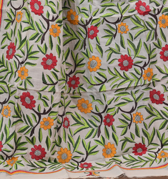Pure Silk Kantha Dupatta