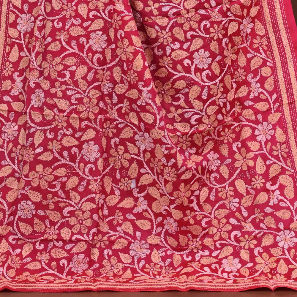 Pure Silk Kantha Dupatta