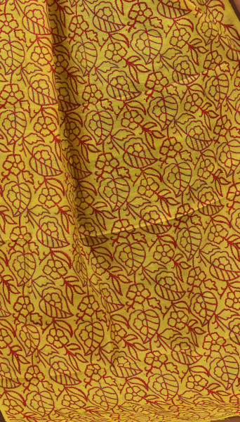 Silk Block Kantha Dupatta