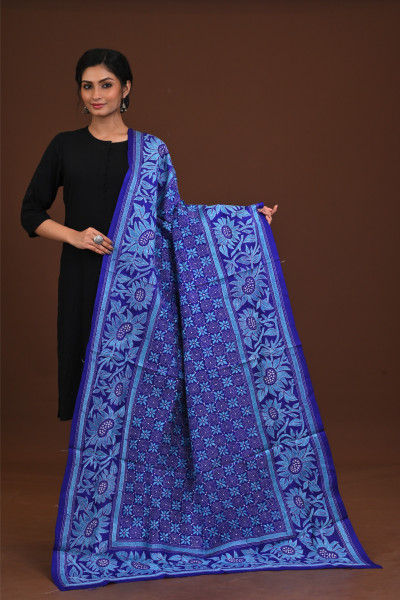 Pure Silk Kantha Dupatta