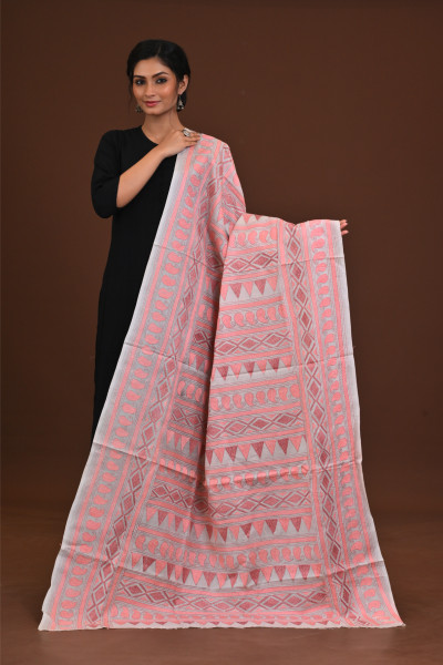 Pure Silk Kantha Dupatta