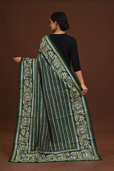Pure Silk Kantha Dupatta