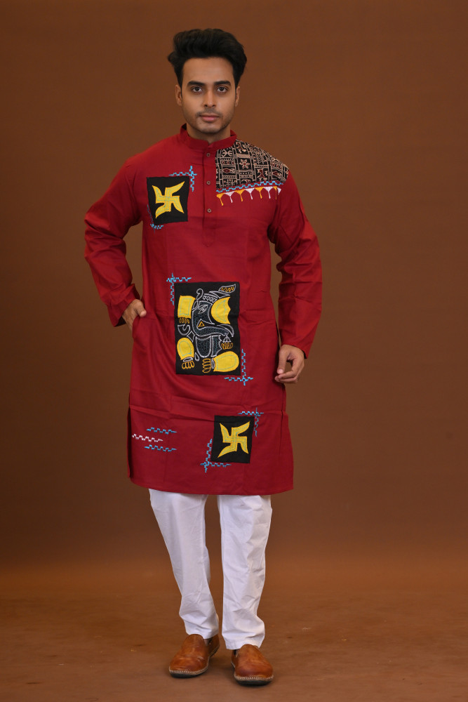 Ganesh Applique Kurta