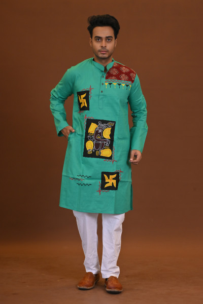Ganesh Applique Kurta