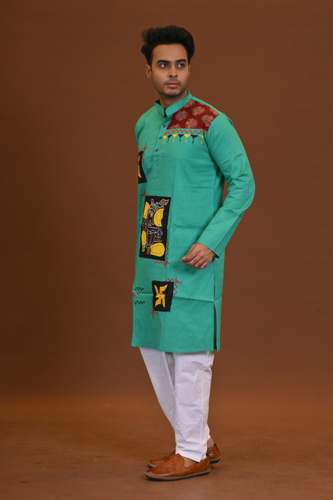 Ganesh Applique Kurta