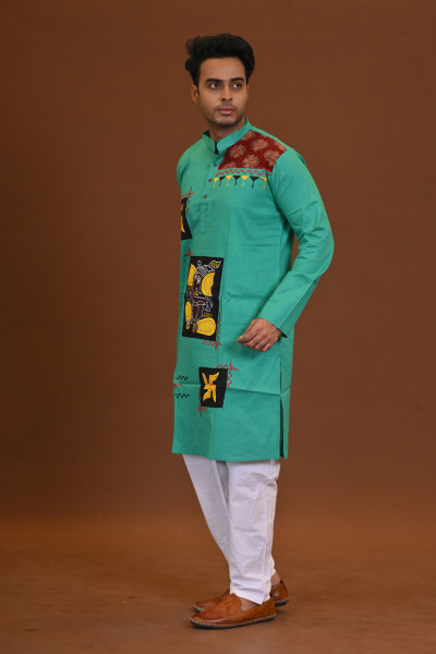 Ganesh Applique Kurta