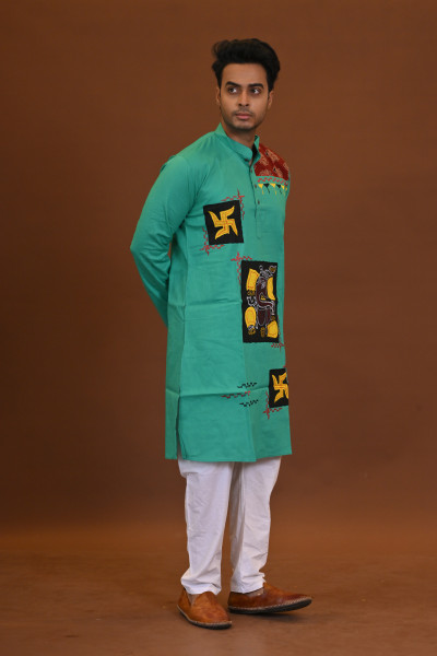 Ganesh Applique Kurta