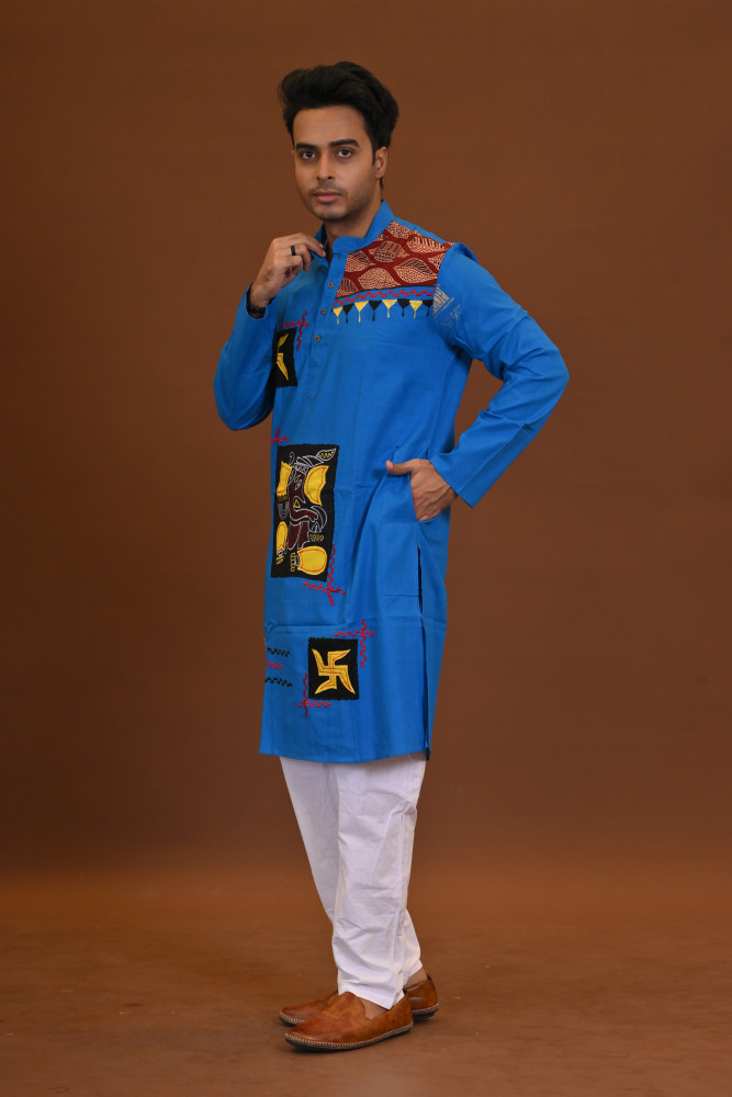Ganesh Applique Kurta