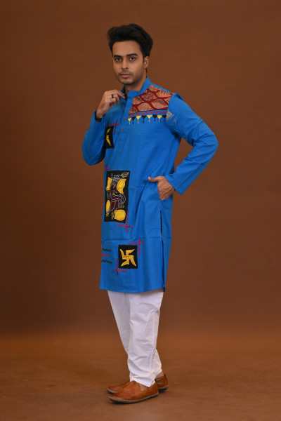 Ganesh Applique Kurta