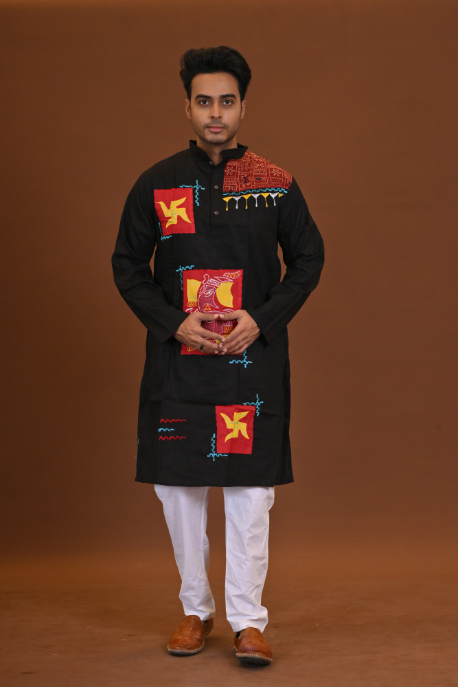 Ganesh Applique Kurta