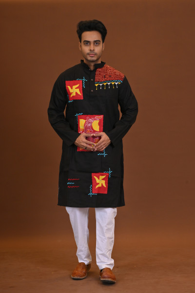Ganesh Applique Kurta