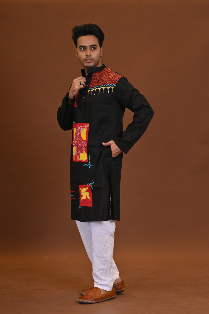 Ganesh Applique Kurta