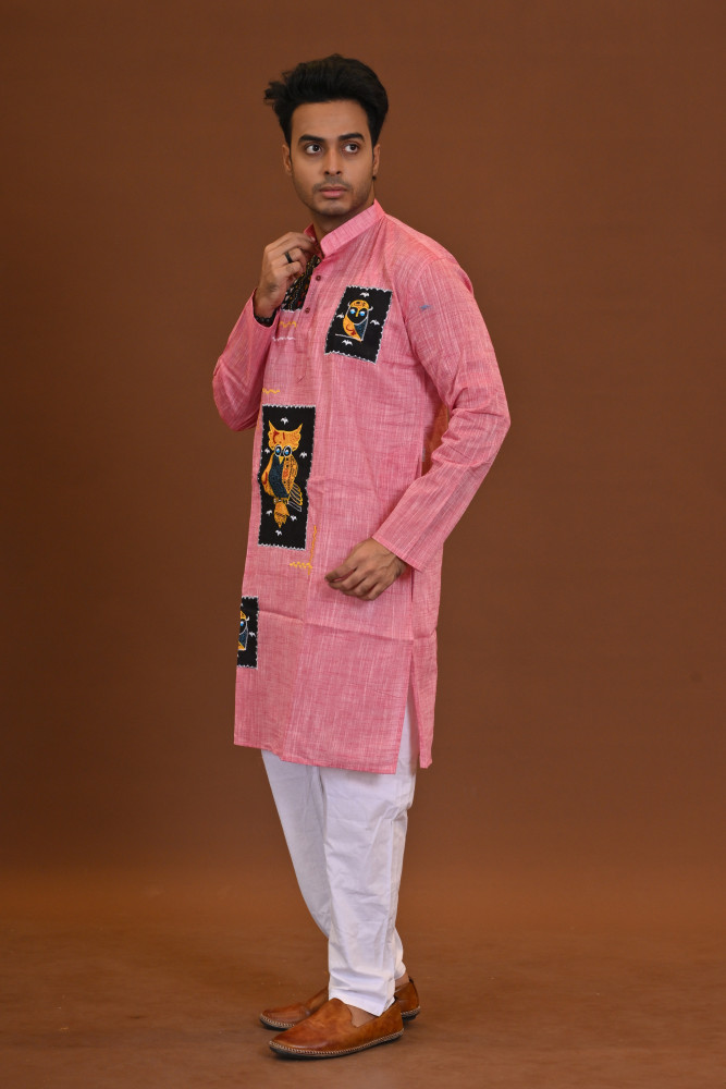 Fish Applique Cotton Kurta