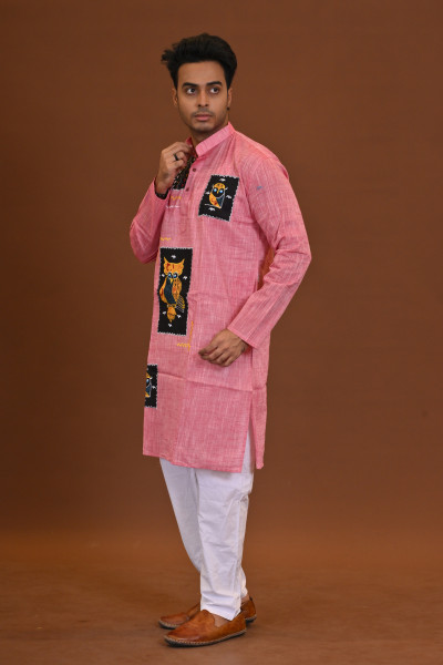 Fish Applique Cotton Kurta