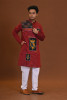 Fish Applique Cotton Kurta