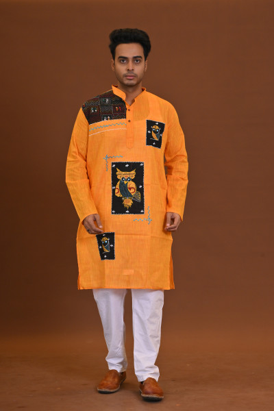 Fish Applique Cotton Kurta