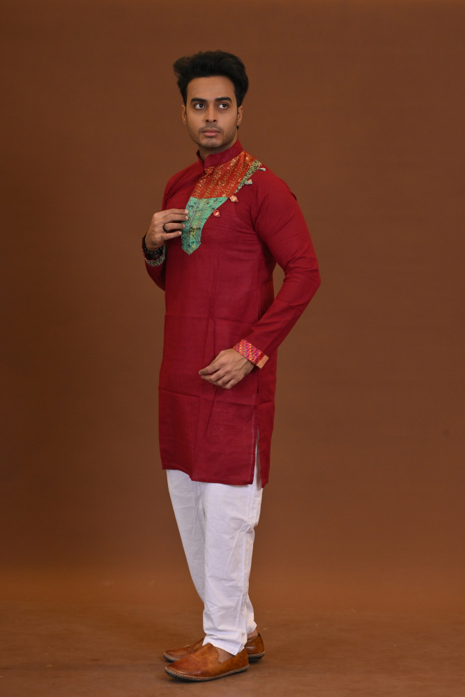 Slub Nakshi Kantha Kurta