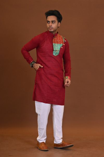 Slub Nakshi Kantha Kurta
