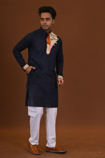 Slub Nakshi Kantha Kurta