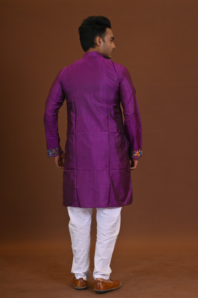 Bangalore Silk Kantha Kurta