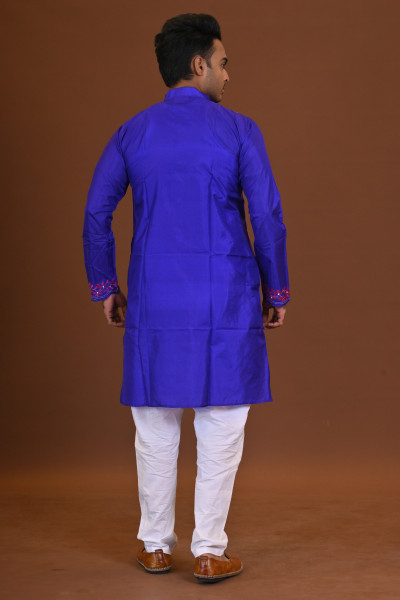 Bangalore Silk Kantha Kurta