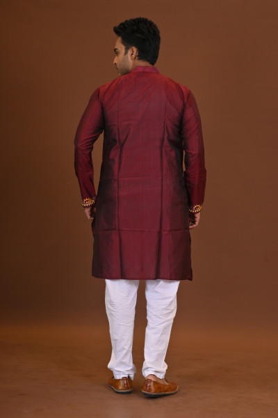Bangalore Silk Kantha Kurta