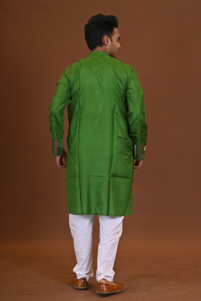 Bangalore Silk Kantha Kurta