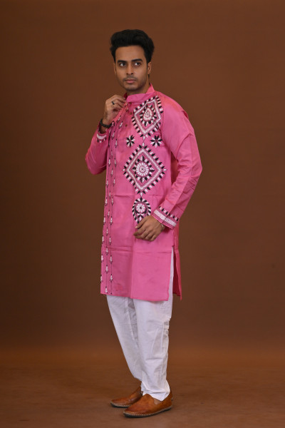Bangalore Silk Kantha Kurta