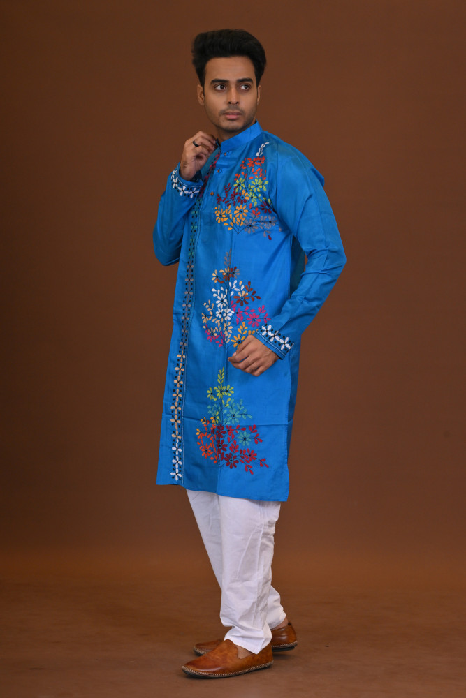 Bangalore Silk Kantha Kurta
