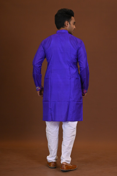 Bangalore Silk Kantha Kurta