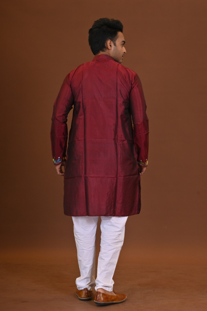 Bangalore Silk Kantha Kurta