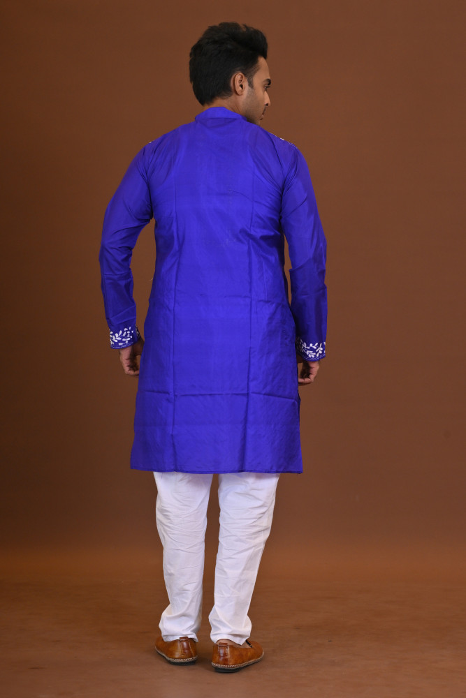 Bangalore Silk Kantha Kurta