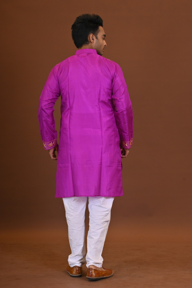 Bangalore Silk Kantha Kurta