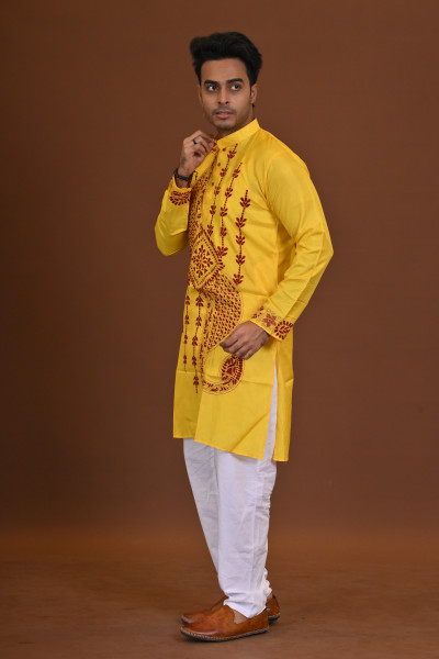 Bangalore Silk Kantha Kurta