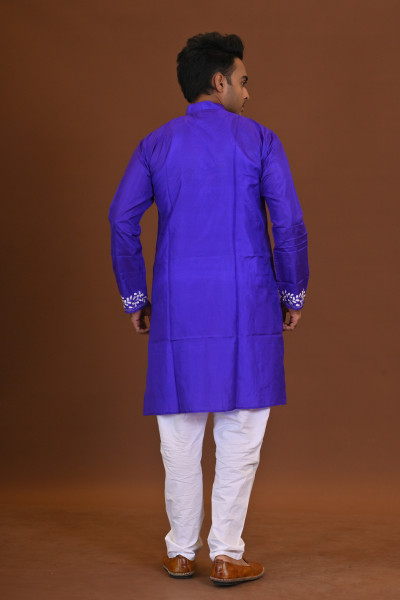 Bangalore Silk Kantha Kurta