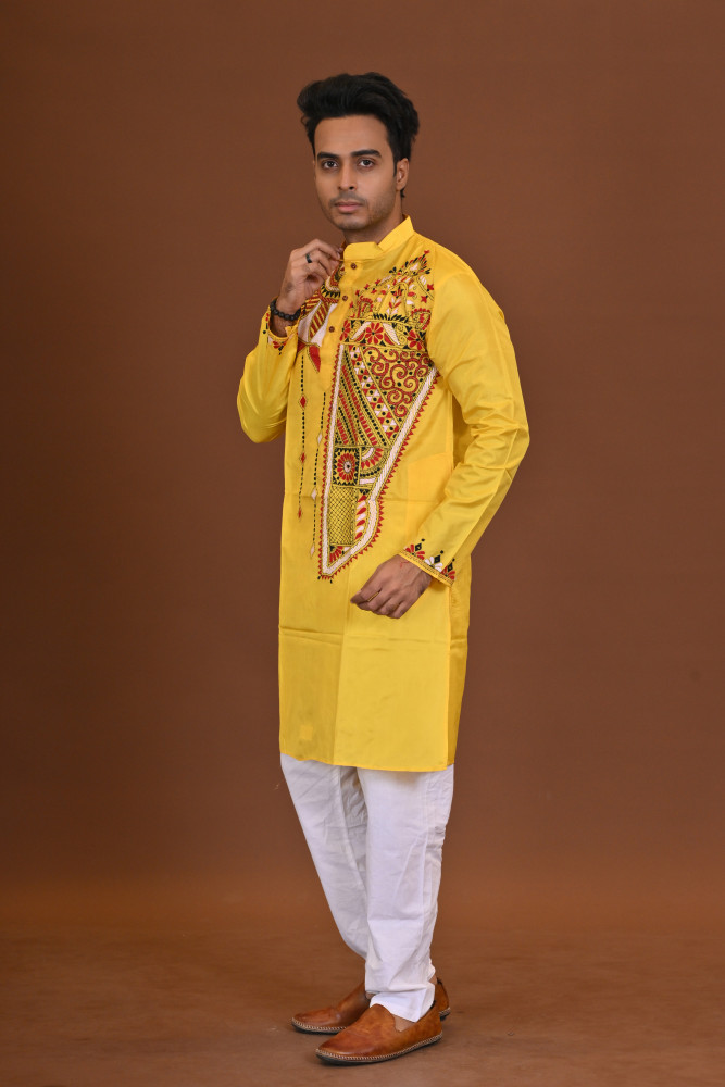 Bangalore Silk Kantha Kurta