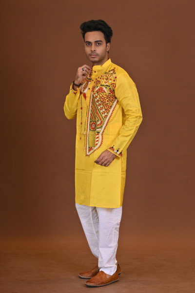 Bangalore Silk Kantha Kurta