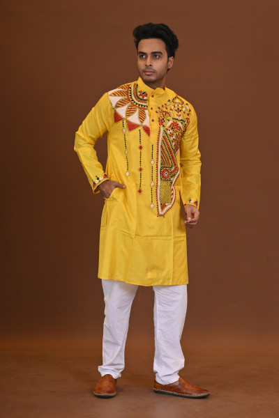 Bangalore Silk Kantha Kurta