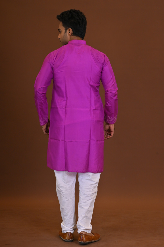 Bangalore Silk Kantha Kurta