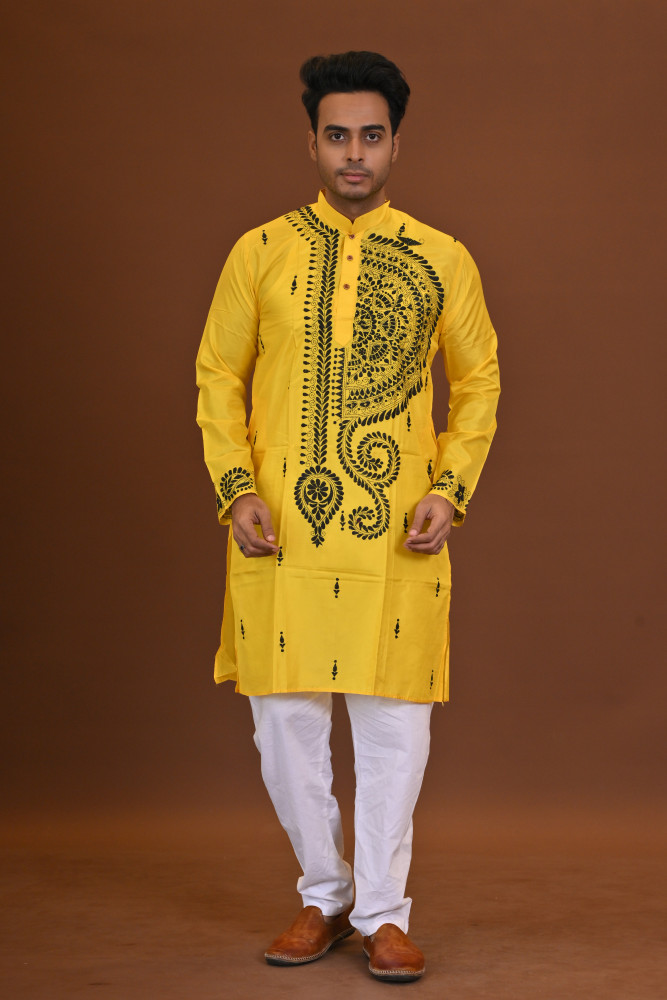 Bangalore Silk Kantha Kurta