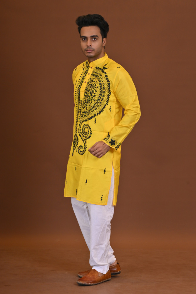 Bangalore Silk Kantha Kurta