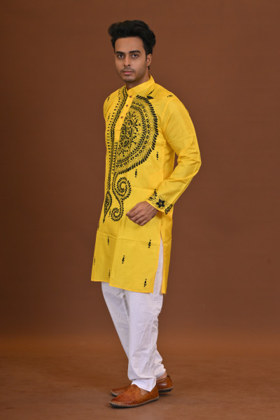 Bangalore Silk Kantha Kurta