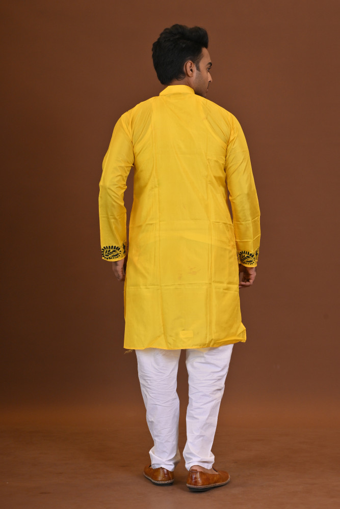 Bangalore Silk Kantha Kurta