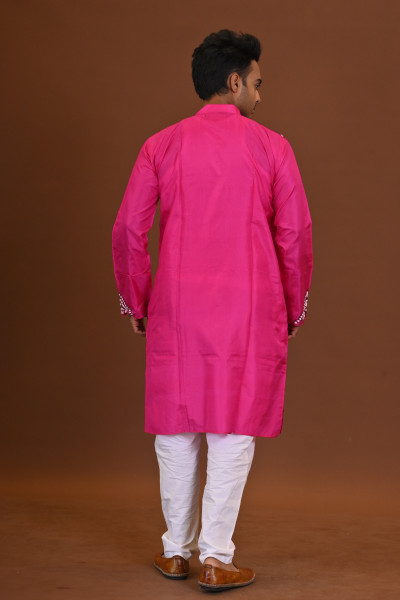 Bangalore Silk Kantha Kurta