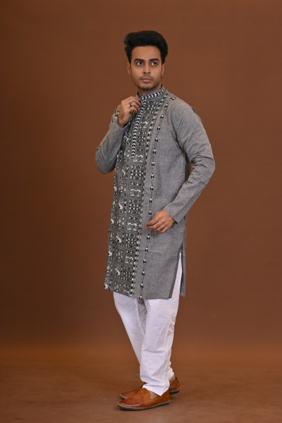 Handloom Kantha Kurta