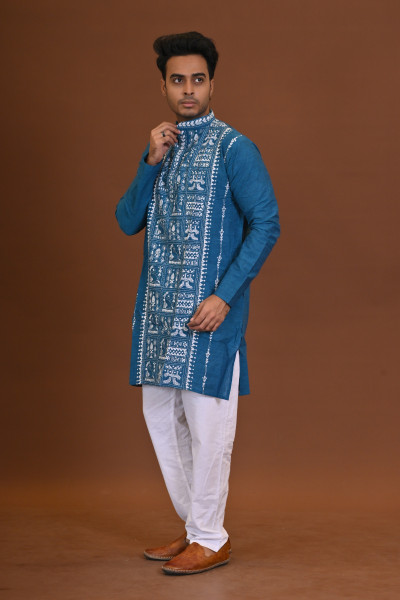 Handloom Kantha Kurta