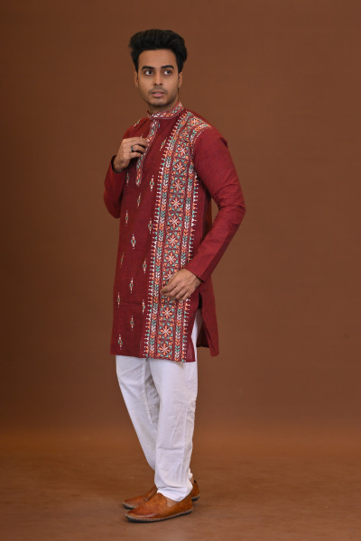 Handloom Kantha Kurta