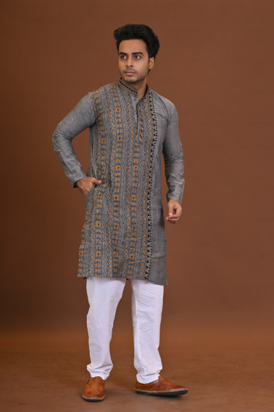 Handloom Kantha Kurta