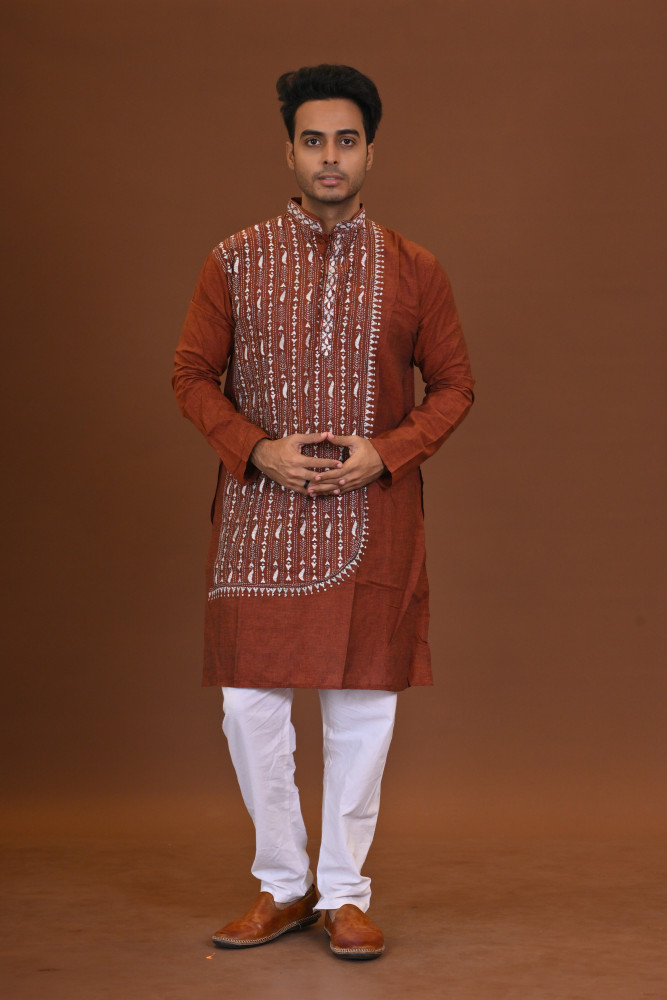 Handloom Kantha Kurta